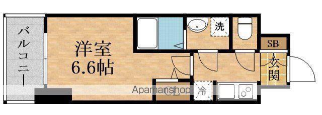 S-RESIDENCE KAMISHINJO ASCENT(1K/10階)の間取り写真