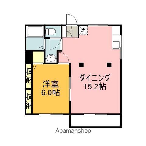 グリーンコーポラス(1LDK/1階)の間取り写真