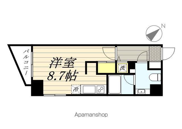アーカスハウス(ワンルーム/6階)の間取り写真