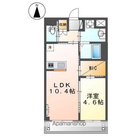 カルム蔵前(1LDK/2階)の間取り写真