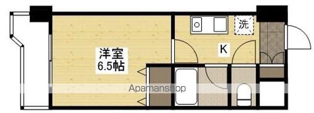 プライム出島(1K/5階)の間取り写真