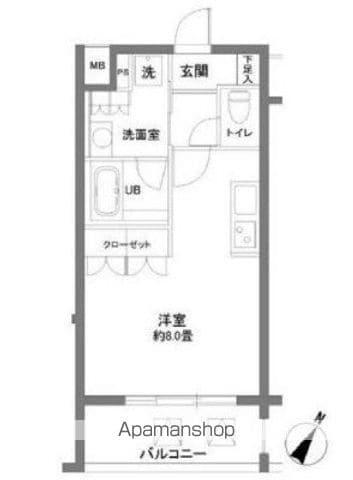 カスタリア大塚2(ワンルーム/8階)の間取り写真