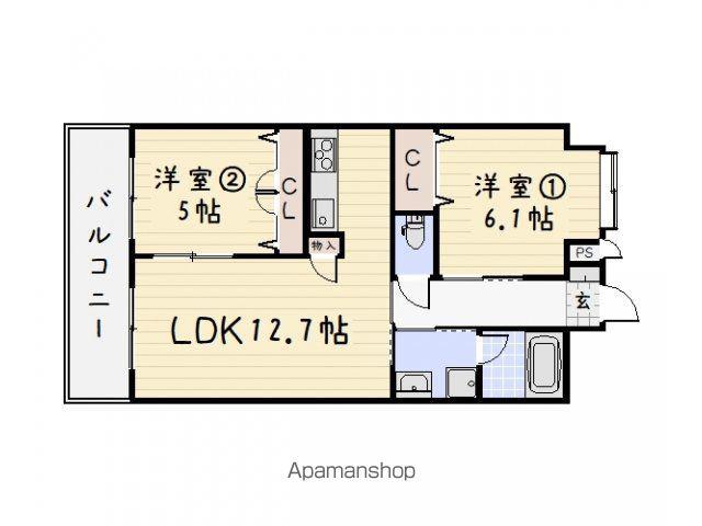 リード大手町(2LDK/11階)の間取り写真