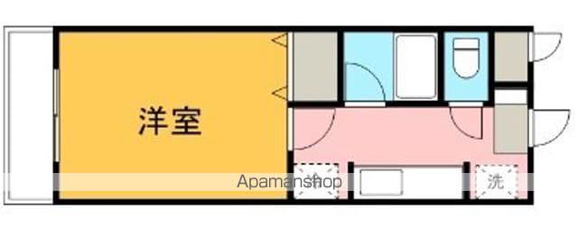 ブレインマンションササキ(1K/2階)の間取り写真