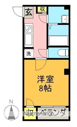 グレース21(1K/2階)の間取り写真