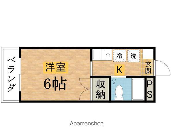 MGヒルズ(ワンルーム/2階)の間取り写真