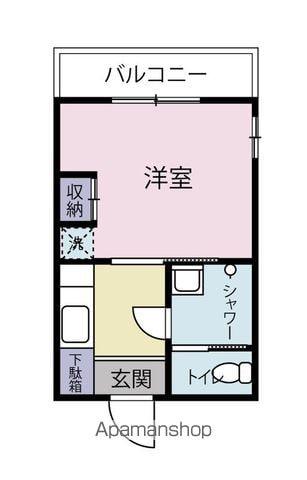 藤和亀有コープ(1K/5階)の間取り写真