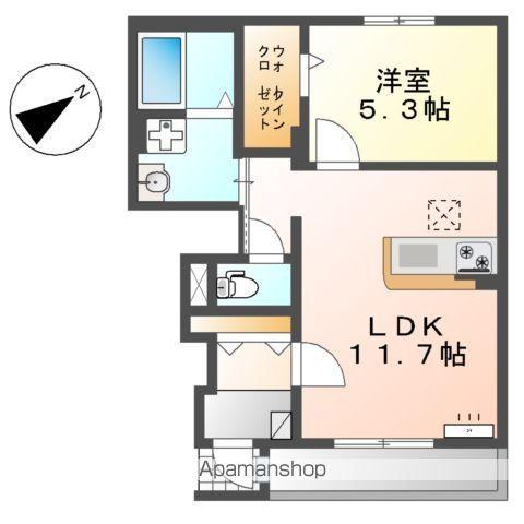 プロスパー(1LDK/1階)の間取り写真