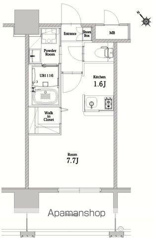 リヴシティ新宿壱番館(1K/11階)の間取り写真