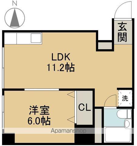ヴィラ フォレスタ(1LDK/4階)の間取り写真