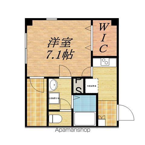 アンプルール フェール カノン(1K/4階)の間取り写真