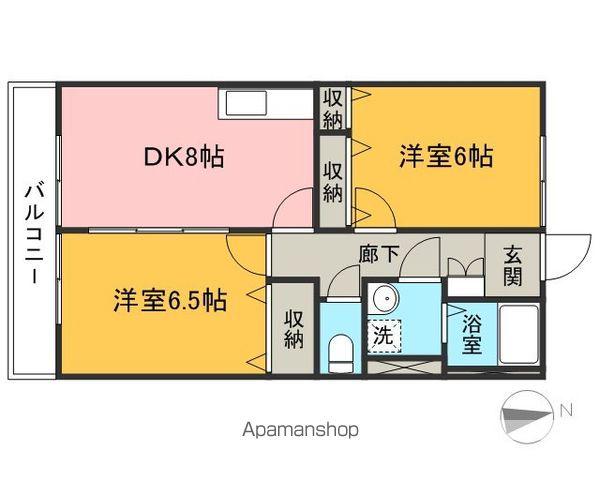 LOTUS LIFE(2LDK/2階)の間取り写真