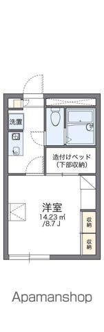 レオパレスPAOA(1K/1階)の間取り写真