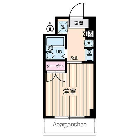 グレース蔵前(ワンルーム/3階)の間取り写真