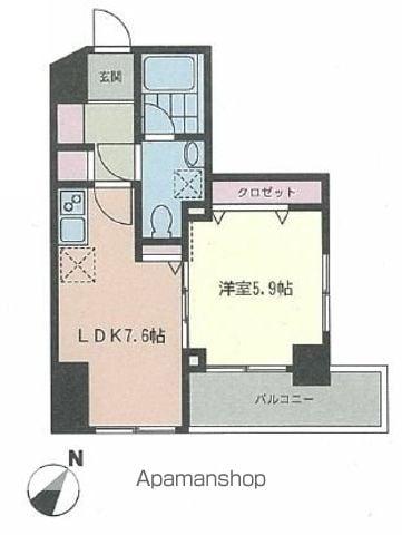 ドゥーエ東高円寺(1LDK/8階)の間取り写真