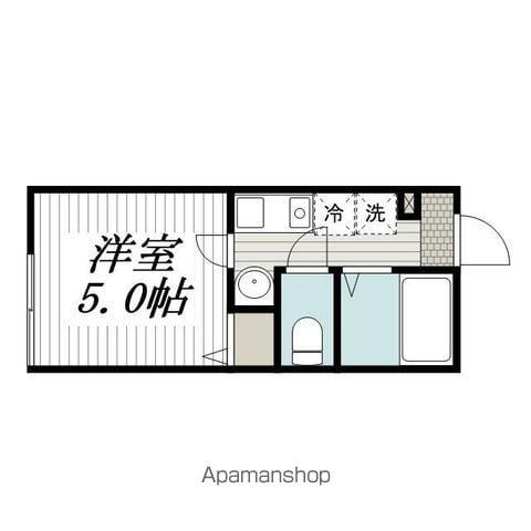 ファーストヒルズYAMATE(1K/2階)の間取り写真