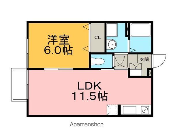 グレース(1LDK/1階)の間取り写真