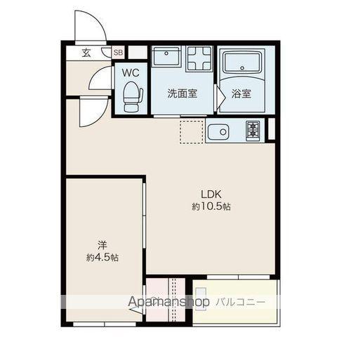 JACK TAYA Ⅰ(1LDK/1階)の間取り写真