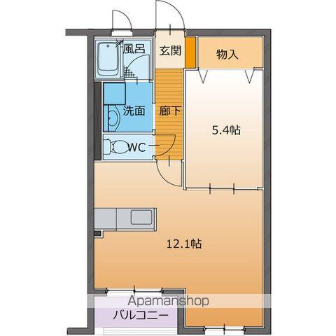LIV FORESTA(1LDK/1階)の間取り写真