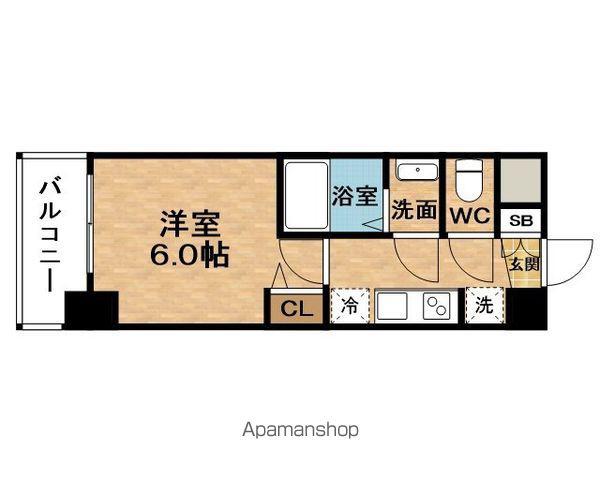 GRANDQUALITE北梅田(1K/5階)の間取り写真