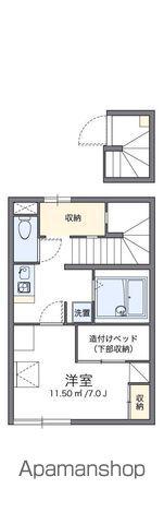 レオパレスエステートⅡ(1K/2階)の間取り写真