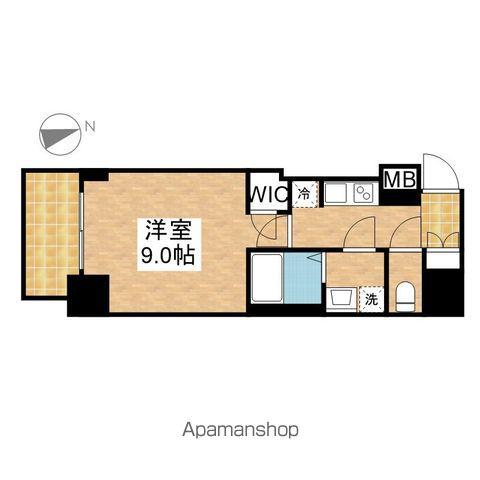 S-RESIDENCE東別院(1K/13階)の間取り写真