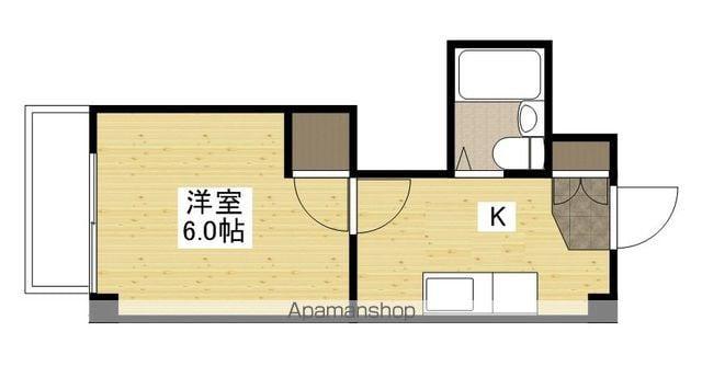 ハーシオンフルタⅠ(1K/4階)の間取り写真