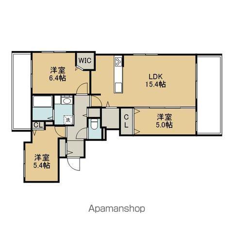 セントラルレジデンスポルトム(3LDK/2階)の間取り写真
