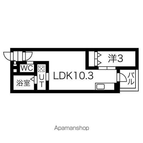 WARREN KUBOMIⅠ(1LDK/1階)の間取り写真