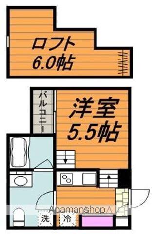 SPADE(ワンルーム/2階)の間取り写真