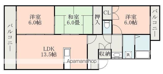 センチュリー21(3LDK/4階)の間取り写真