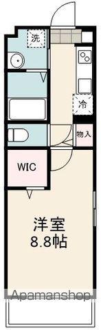 東海道本線 清水駅(静岡) 徒歩5分 5階建 築1年(1K/4階)の間取り写真