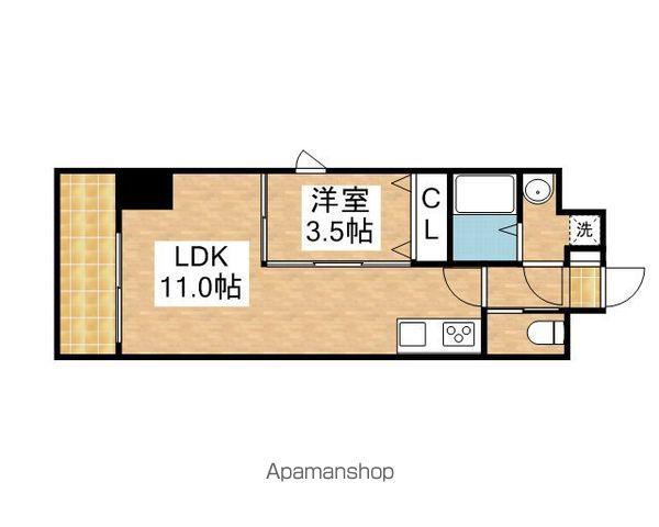 CATTLEYA GARDEN(1LDK/2階)の間取り写真
