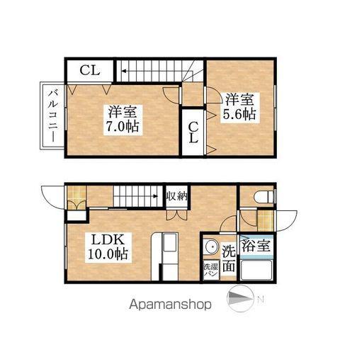 サンウェイポイント(2LDK)の間取り写真