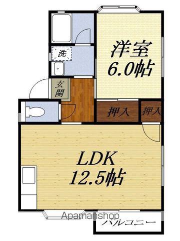 EXCEL・とあB(1LDK/1階)の間取り写真
