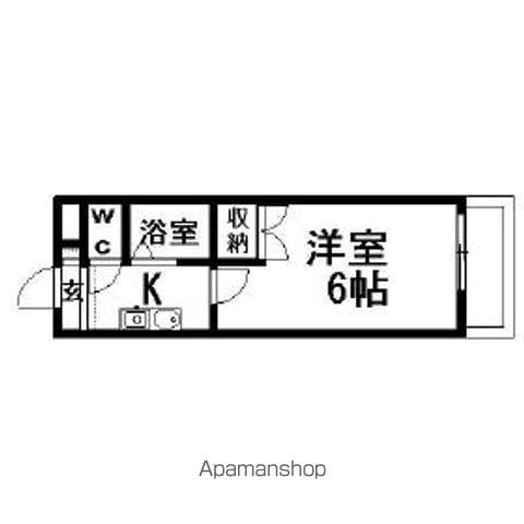 パフィオ(1K/2階)の間取り写真