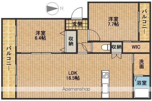 JACK(2LDK/2階)の間取り写真