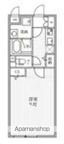 THE PALMS大島(1K/4階)の間取り写真