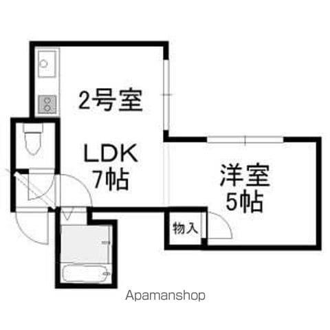 エミネンスN39(1DK/3階)の間取り写真