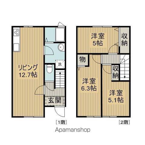 ヴェルジュ室岡(3LDK)の間取り写真