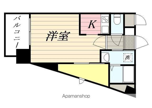 アルファシオ ディフォンド(1K/10階)の間取り写真