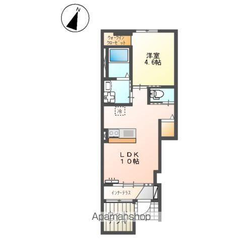 FARBE(1LDK/1階)の間取り写真