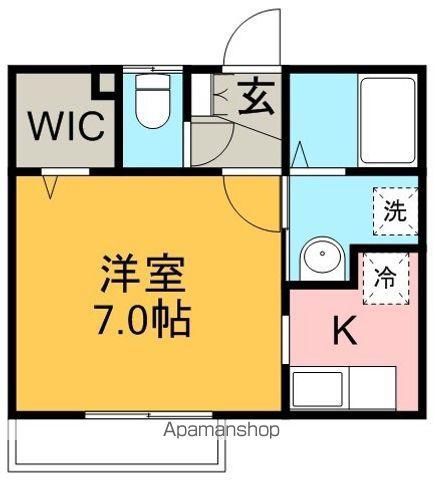 アネシス・ヤマシタ(ワンルーム/1階)の間取り写真