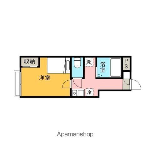 レオパレスマロンハイツ(1K/1階)の間取り写真