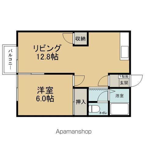 シティハイムマミーナⅢ(1LDK/1階)の間取り写真