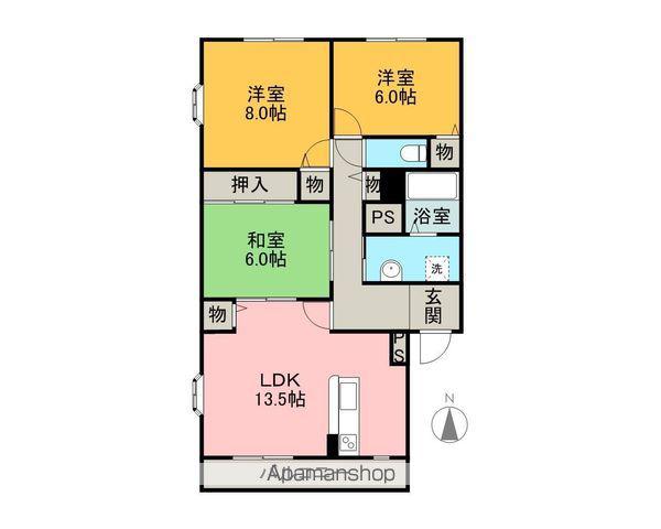 アミティ21(3LDK/3階)の間取り写真