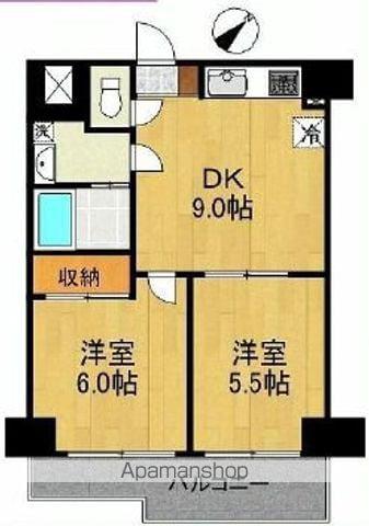 セイコーガーデンⅩⅠ大塚(2LDK/4階)の間取り写真