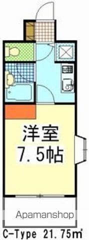 ラ・パルフェ・ド・フィネス(1K/4階)の間取り写真