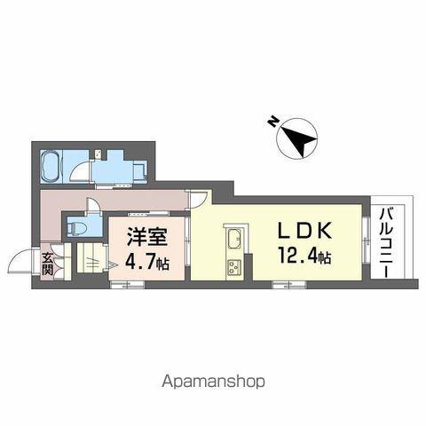 メゾンエクセラン(1LDK/2階)の間取り写真