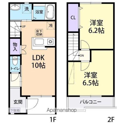 エトワールメゾン(2LDK/2階)の間取り写真